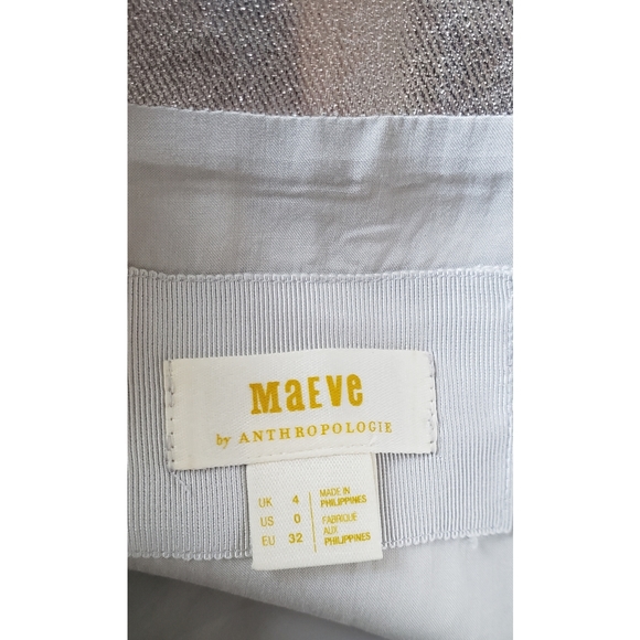 Anthropologie Maeve Metallic Mini Skirt - Picture 8 of 9